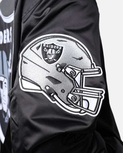 Pro Standard Las Vegas Raiders Rib Satin Jacket Black/Grey