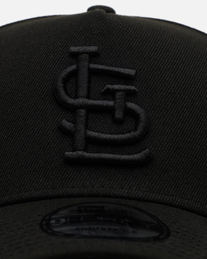 New Era St. Louis Cardinals 'Easy Black' 9FORTY A-Frame Snapback Black/Black