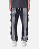 MNML Front Stripe Sweatpants Washed Black