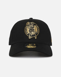 New Era Boston Celtics 'NBA Black & Gold Embroidery' 9FORTY A-Frame Snapback Black/Gold