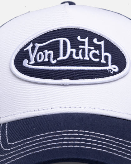 Von Dutch Grey & White Trucker Snapback Navy/White