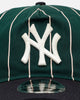 New Era New York Yankees 'Pinstripe' 9FORTY A-Frame Snapback Dark Green
