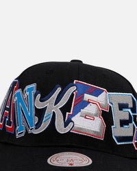 Mitchell & Ness New York Yankees 'Hyper Type' Pro Crown Snapback Black