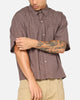 Carre Checkered Boxy Button Up Shirt Red Check