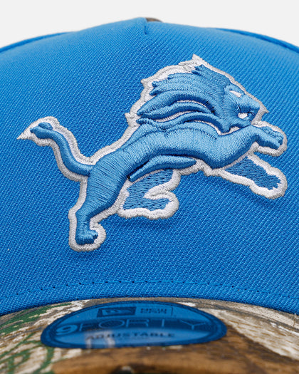 New Era Detroit Lions 'Realtree Visor' 9FORTY A-Frame Snapback Official Team Color