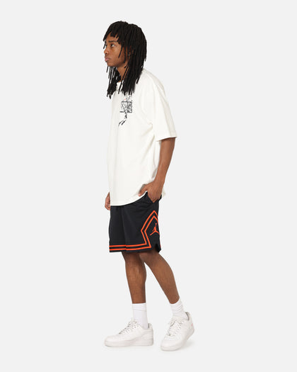 Jordan Dri-FIT Mesh Diamond Shorts Black/Orange