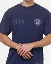 Bleacher Athletic Parramatta Eels NRL Attrition Washed T-Shirt Blue