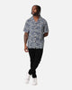 XXIII Cheetah Button Up Shirt Blue Cheetah