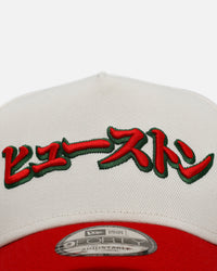 New Era Houston Astros 'Strawberry' 9FORTY A-Frame Snapback Chrome/Red