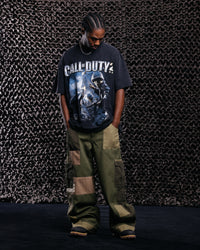73Studio X Call Of Duty Call Of Duty 2 Vintage T-Shirt Black Acidwash