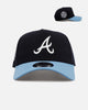New Era Atlanta Braves 'Ocean' 9FORTY A-Frame Snapback Navy/Sky Blue