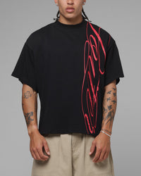 Loiter Script T-Shirt Black