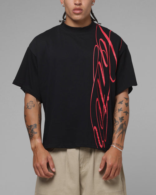 Loiter Script T-Shirt Black