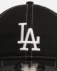New Era Los Angeles Dodgers 'Contrast Chrome' 9TWENTY Casual Trucker Strapback Black