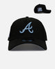 New Era Atlanta Braves 'Black And Sky Blue' 9FORTY A-Frame Snapback Black/Sky Blue