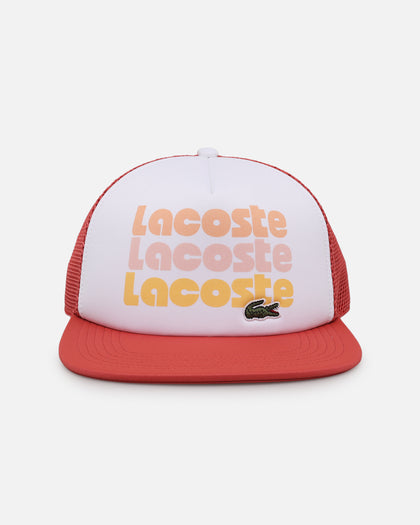 Lacoste Sunbleached Neoprene Trucker Snapback White
