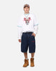 Ed Hardy Brave Hearts Jorts Indigo