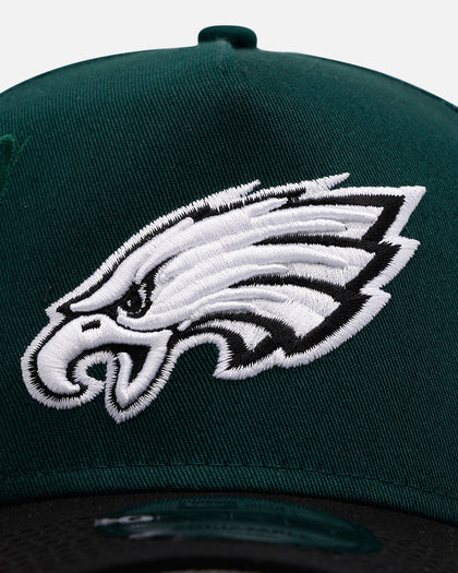New Era Philadelphia Eagles 'Gothic Script Two Tone' 9FORTY A-Frame Snapback Dark Green/Black