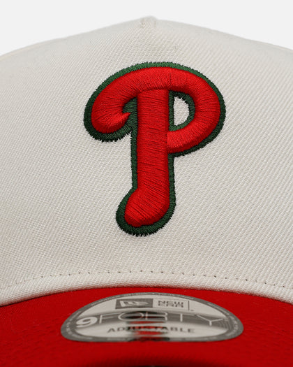 New Era Philadelphia Phillies 'Strawberry' 9FORTY A-Frame Snapback Chrome/Red