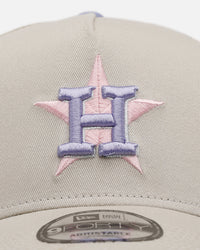 New Era Houston Astros 'Pastel 2.0' 9FORTY A-Frame Snapback Stone