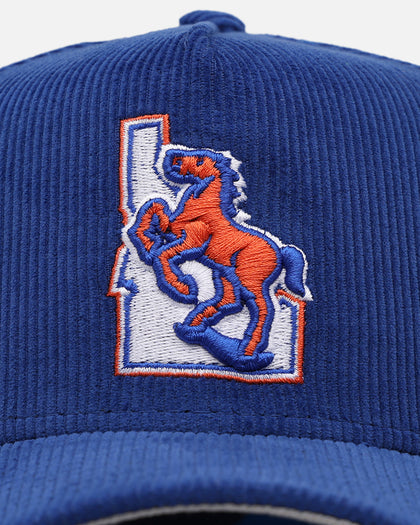 New Era Boise State Broncos 'Boise State University' 9FORTY A-Frame Corduroy Snapback Blue