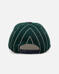 New Era Chicago White Sox 'Pinstripe' 9FORTY A-Frame Snapback Dark Green