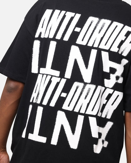 The Anti Order Anti Stacked Drop Shoulder T-Shirt Black