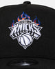 New Era New York Knicks 'Flame Logo' 9FORTY A-Frame Snapback Black