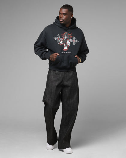 Loiter x Sonic Chrome Shadow Hoodie Black