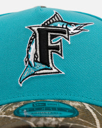 New Era Florida Marlins 'Realtree Visor' 9FORTY A-Frame Snapback Official Team Color