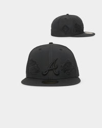New Era Atlanta Braves 'Triple Black Multi Logo Prolight' World Series 59FIFTY Fitted Black/Black