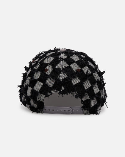 New Era San Diego Padres 'Frayed Checkerboard' 9FORTY A-Frame Snapback Black/Grey