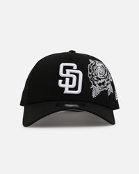 New Era San Diego Padres 'Ornate Rose' 9FORTY A-Frame Snapback Black/White