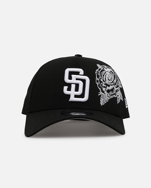 New Era San Diego Padres 'Ornate Rose' 9FORTY A-Frame Snapback Black/White