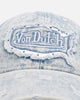 Von Dutch Washed Denim Dad Strapback Hat Light Blue