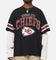 Mitchell & Ness Kansas City Chiefs Waffle Mock Layer Long Sleeve T-Shirt Black