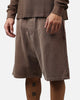 American Thrift Fleece Shorts Washed Brown