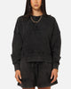 Pro Standard Women's Los Angeles Dodgers Washed Crystaline Crewneck Washed Black