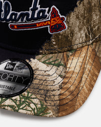 New Era Atlanta Braves 'Camo Tear Away' 9FORTY A-Frame Snapback Camo/Official Team Color