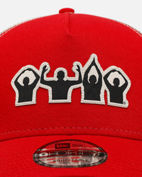 New Era Ohio State Buckeyes 'Hand Signals' 9FORTY A-Frame Trucker Snapback Official Team Colors