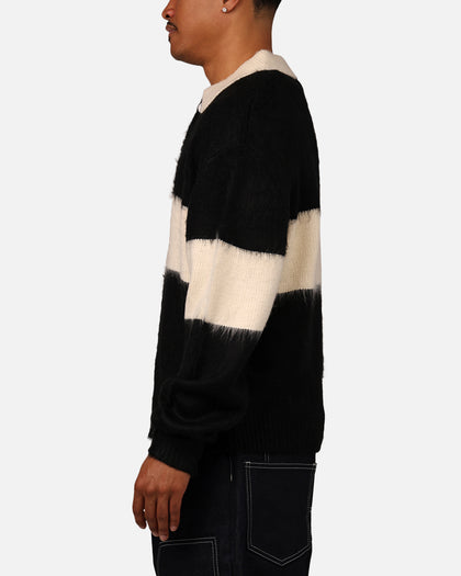 MNML Mohair Rugby Sweater Black/White