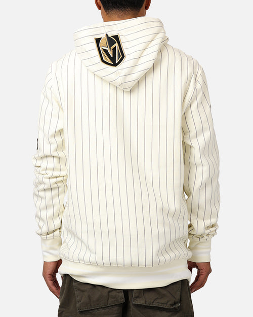 Pro Standard Vegas Golden Knights Pinstripe Hoodie Eggshell/Yellow
