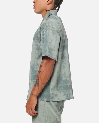 Saint Morta Solis Textured Button Up Shirt Petrol Green