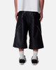 MNML Ultra Baggy Stud Leather Shorts Black