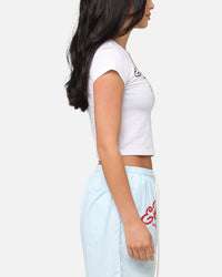 Ed Hardy Women's Ice Heart Baby T-Shirt White