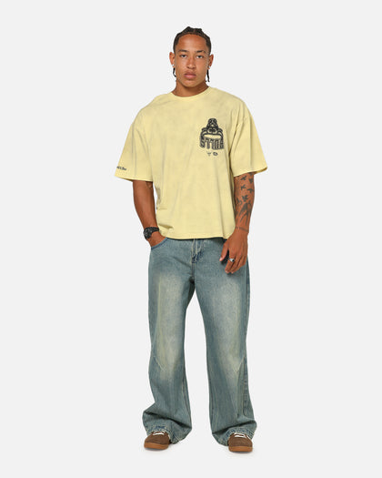 Mitchell & Ness Chicago Bulls Worldwide T-Shirt Chartruese