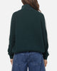 Adidas Women's Funnel Neck Quarter Zip Sweatshirt Green