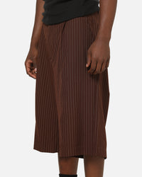 Carre Heritage Pleated Shorts Brown
