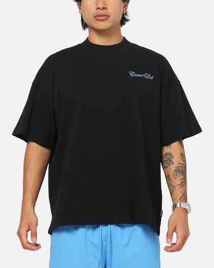 Carre Side Script Oversized T-Shirt Black/Blue