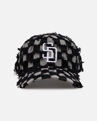 New Era San Diego Padres 'Frayed Checkerboard' 9FORTY A-Frame Snapback Black/Grey